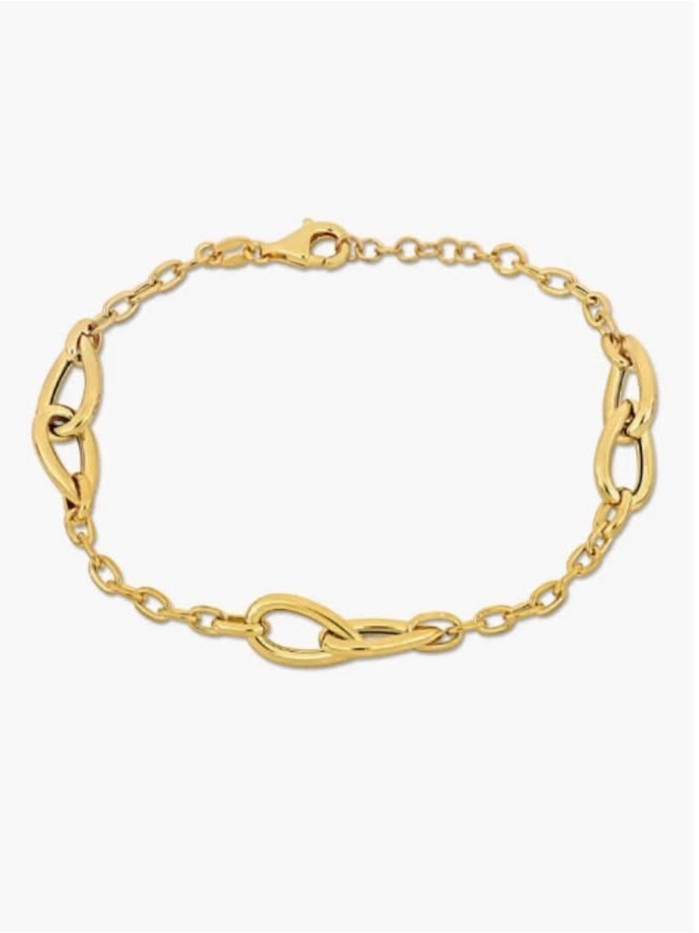New Delmar 18K Gold Plated Sterling Silver 925
Italy Station Chain Bracelet $170